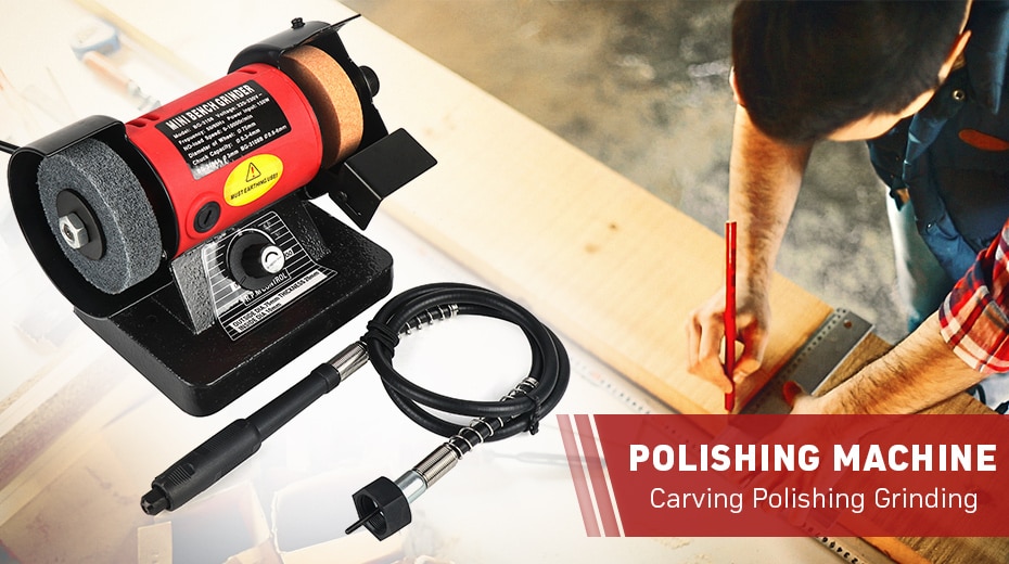 150W Bench Grinding Polishing Machine Versatility With Table Saw Cutting