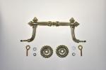 Traditional Plastic Coffin Handles Lift Weight 120kg Gold / Silver / Bronze