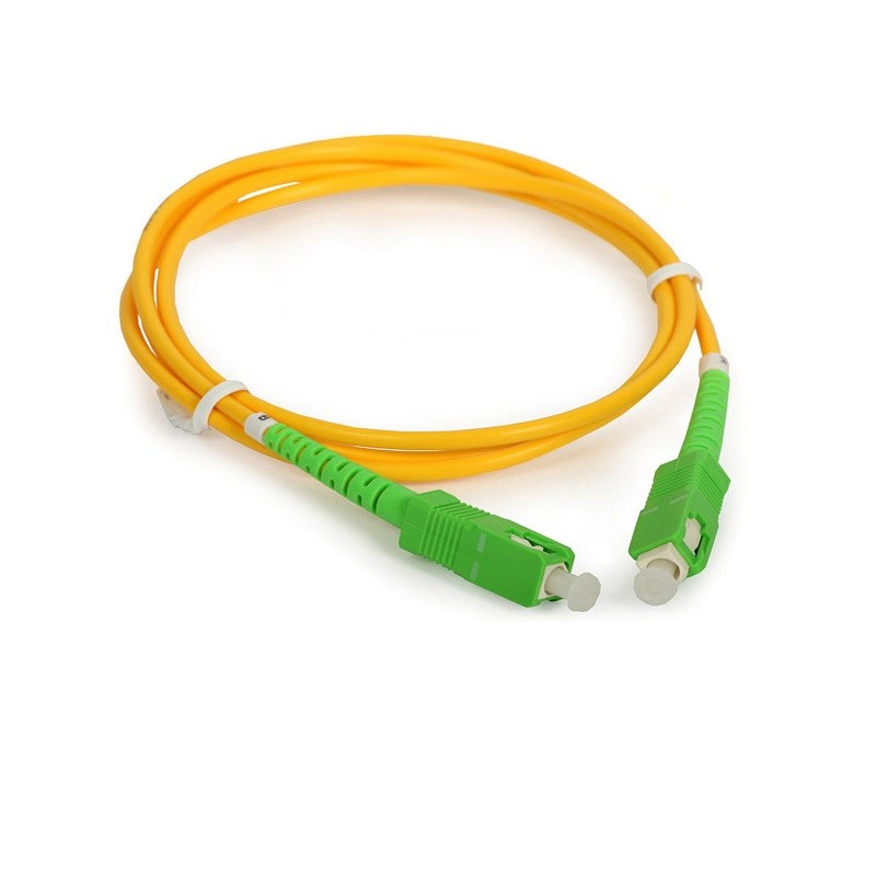 9/125 SM Simplex Aqua Fiber Patch Cable SC/APC - SC/APC 1.5m 3.5m