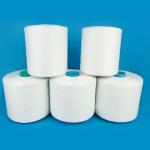Raw white Spun Polyester Thread , Oeko Tex Compact Spun Yarn 80S/2