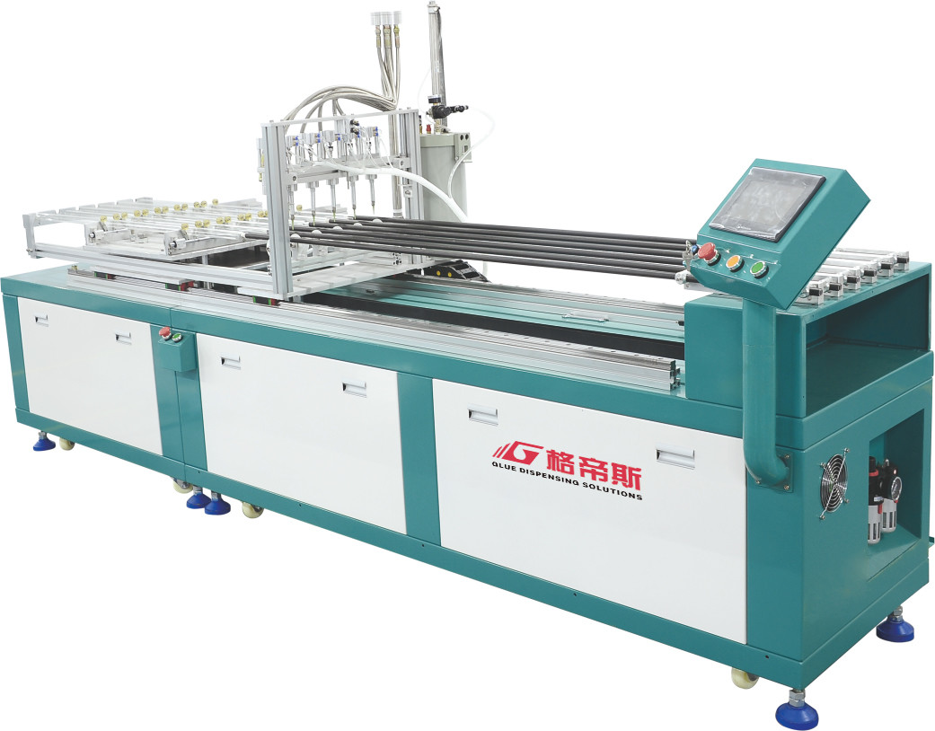 6 Heads Automatic Glue Dispenser T8 Glass Tube Gluing Dispenser 2600ml