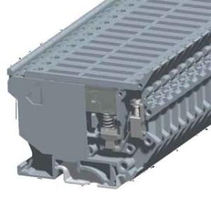 Quality SKJ-4RD Din Rail Connectors PA66 Insulation Material For TH35 And G32 Rail wholesale