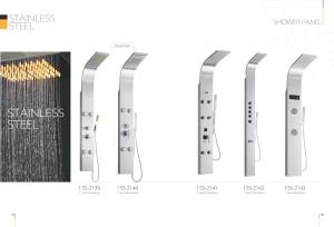 Quality Stainless Steel Body Jet Shower Panel , Modern Shower Panels Slim Designed wholesale