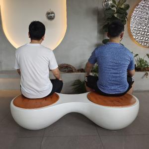 Quality White Fiberglass Furniture Sets Large Lightweight Fiberglass Tables Seating wholesale