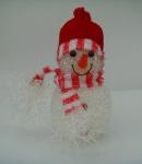 Indoor Colorful Hat Snowman Christmas Lights LED White Body Eco Friendly, Non