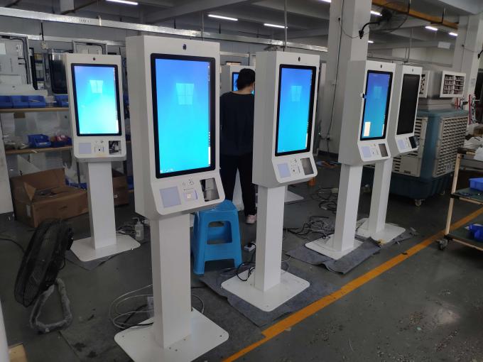 21.5 Inch Self Ordering Machine With Thermal Printer And QR Scanner Credit Card Reader 4