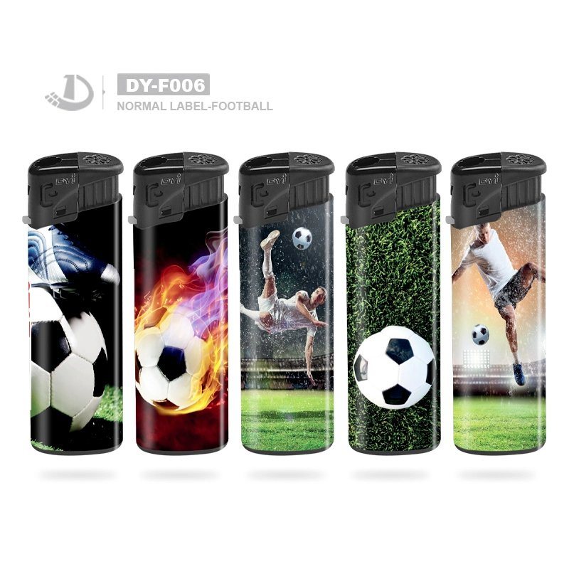 Hunan Dongyi Cool Sport Style Plastic Windproof Butane Lighter for Cigarette Smoking