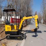 Internal Combustion Drive Wheeled Powerful Mini Excavator EPA
