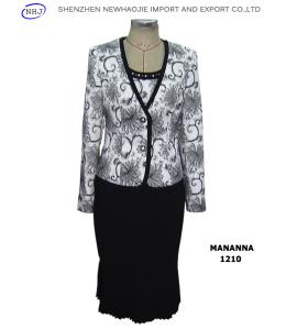 Quality 3-pieces ladies skirt suits wholesale
