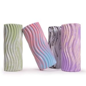Quality Pilates Massage Yoga Foam Rollers Water Ripple 18 Inch Yoga Column Roller wholesale
