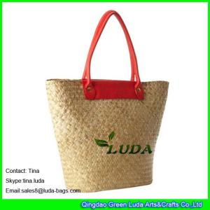 Quality LUDA natural seagrass beach straw bag brand name designer handbags wholesale