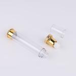 Plastic Clear White Silver Overcap Airless Cosmetic Bottles Packaging For Lotion