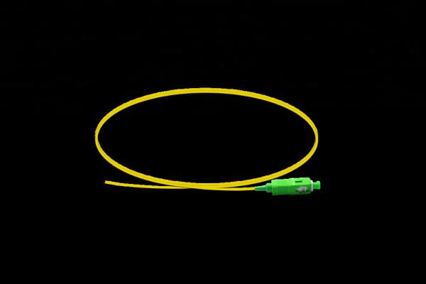 Yellow Fiber Optic Connectivity , Fiber Optic Pigtail Single Mode