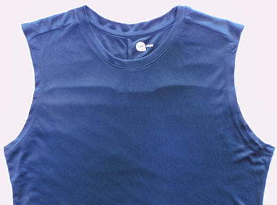Soft 140gsm Fabric Mens Workout Shirts Sleeveless Comfortable