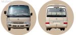 7.00R 16 Tires 23 Seater Minibus Sliding Window Passenger Commercial Vehicle
