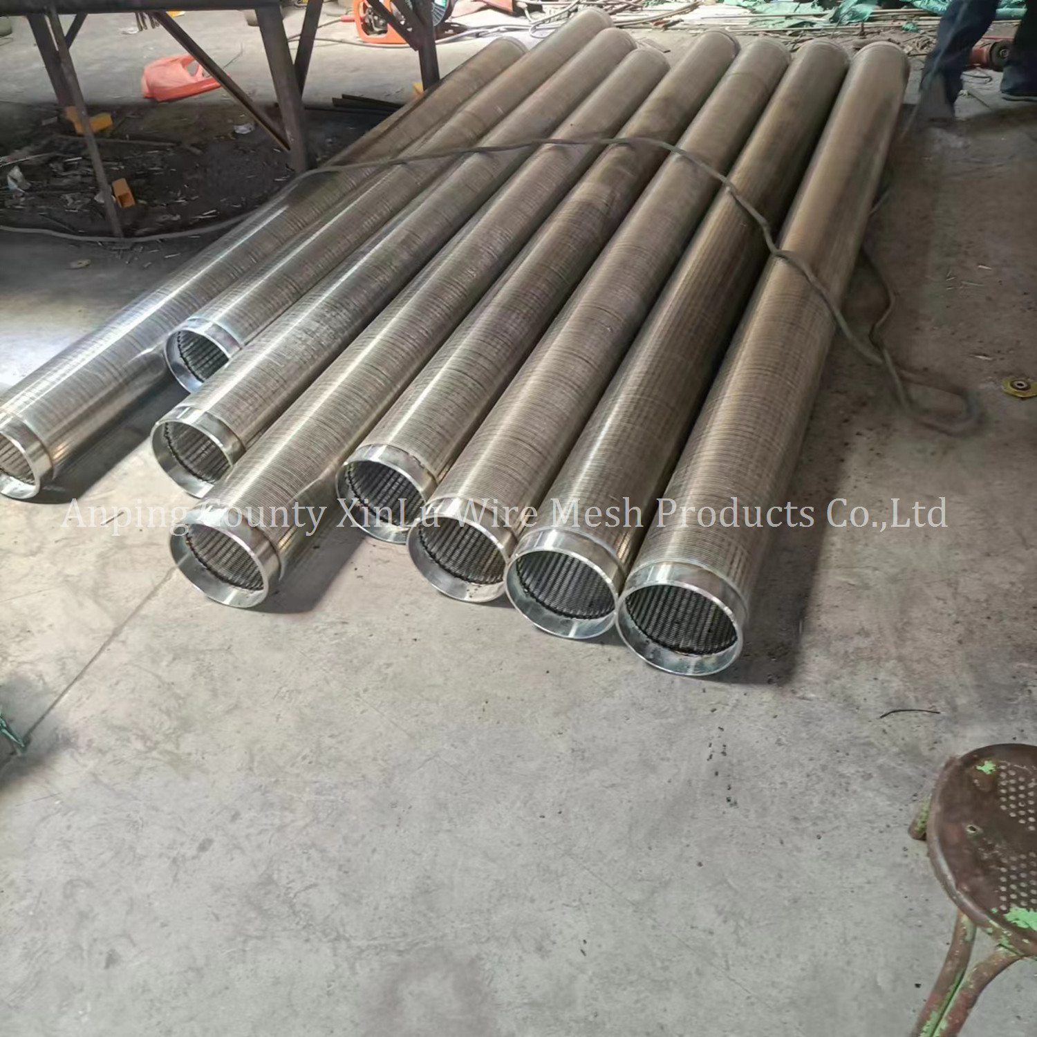 Precision Wedge Wire Continuous Slot Sand Control Screens Welded Baffle Rings Connection