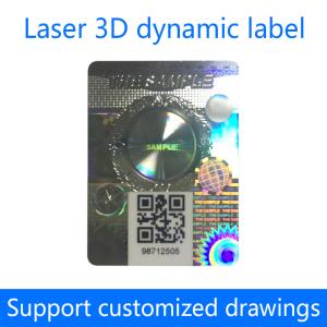 Quality Silver Laser Film Laser Anti Counterfeiting Label Peel And Stick for Easy Identification wholesale
