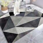 Modern Simple Stripping Blending Crystal Velvet Living Room Floor Carpets 80