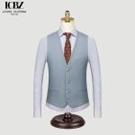 Seamless Fusing Groomsmen Suit Vest for Men's Winter Workwear Korean Version