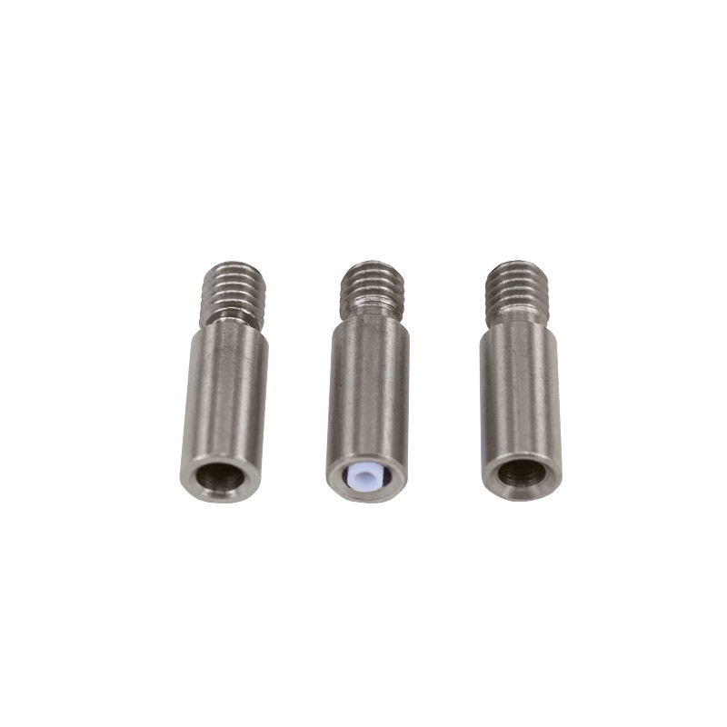 Stainless Steel M6 7mm 3D Printer Nozzle Throat With Tube