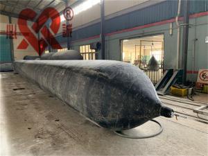 China Cylindrical Ship Launching Airbags , Safety Lifting Boat Recovery Airbags on sale