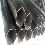 Black / Silver White Shaped Pipe , Outside 6mm - 76mm Hexagon Steel Pipe