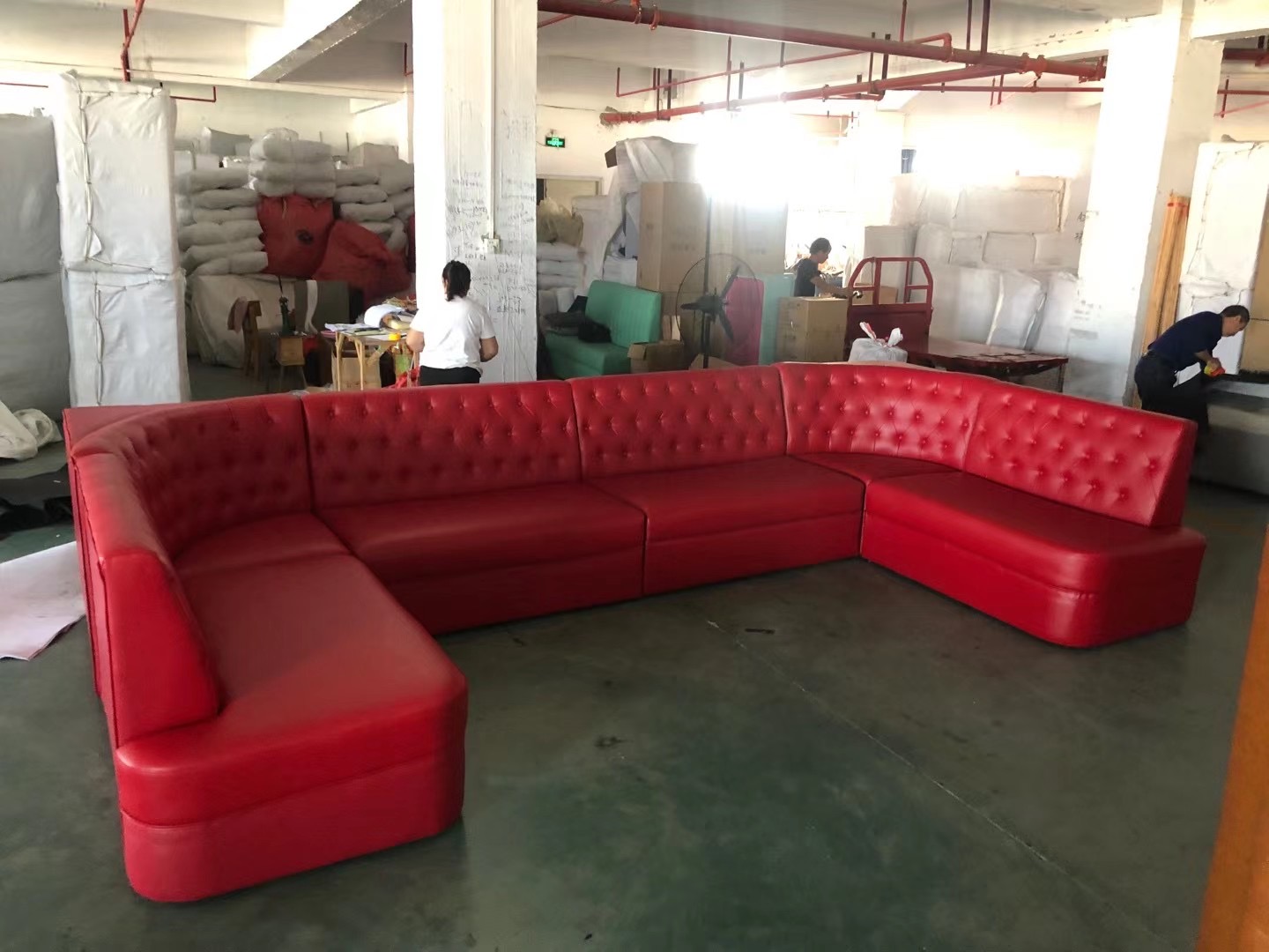 2 Piece Club Lounge Sofa L U Shaped Furniture Couch Modular Reclining Sectional