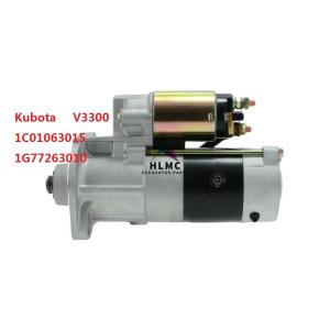 Quality V3300 Kubota Engine Starter Motor 1C01063015 1G77263010 12V 9T 3.0KW wholesale