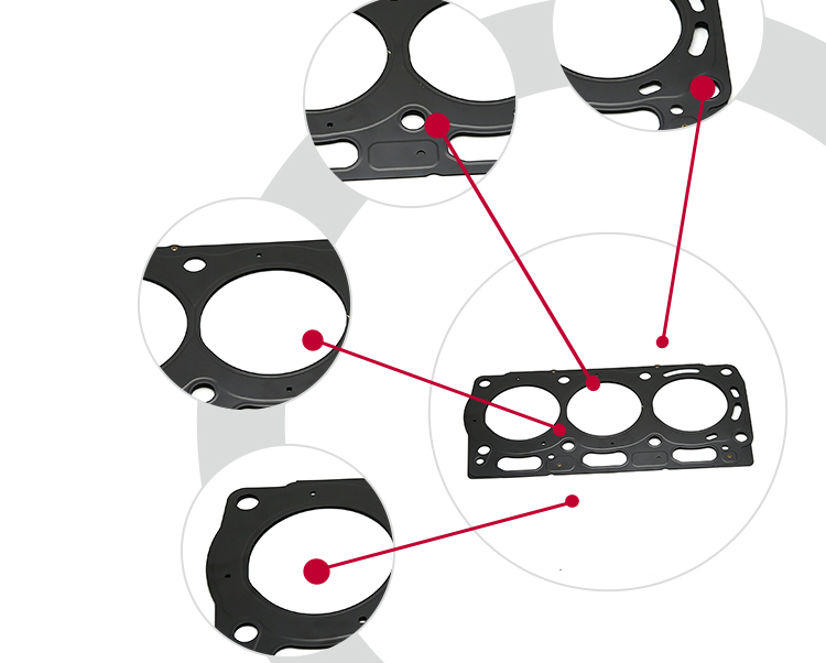 High Temperature Perkins Head Gasket , Perkins Diesel Engine Parts 3684E049
