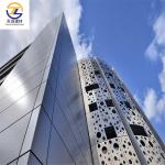 Weatherproof Fluted Aluminum Honeycomb Panel Outdoor Metal Wall Cladding