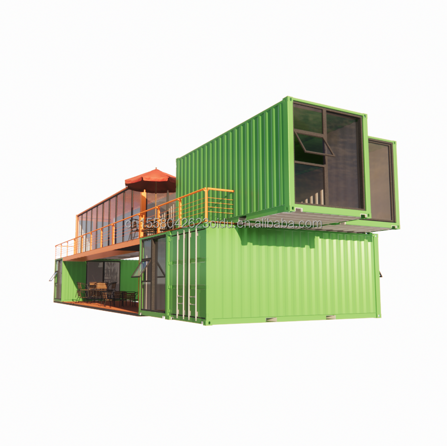 Modular Small Kit Cabin Residential Container Housing Main Structure Galvanized Steel Square Tubes