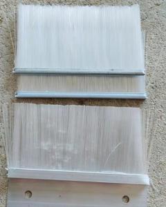 Quality Customized White Nylon Aluminum Alloy Brush Anti-Static Strip Brush wholesale