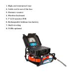 7 Inch LCD 512Hz Sonde Industrial Endoscope Camera Stainless Steel