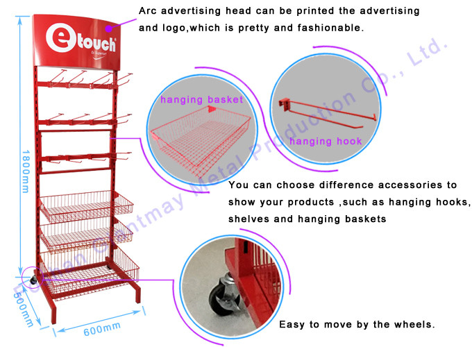 Metal Rack Retail Cigarette Condom Shelf Chewing Gum Stand