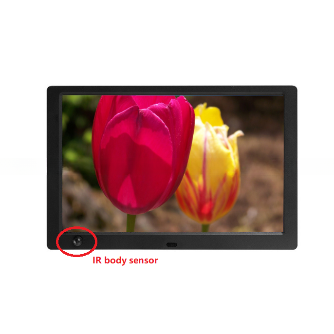 10" inch LCD Retail Display with IR Motion Sensor Advertisement display automatic power on and video loop player function