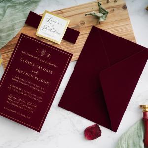 Quality Mini Card Velvet Envelopes with Custom Logo Business Card Coin Wedding Packaging wholesale