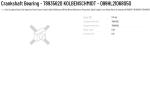 Crankshaft Bearing 78935620 099HL21068050 for volvo DEUTZ BF4M2012* BF6M2012*