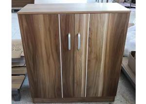 Quality MDF Chipboard Material Shoe Rack Cabinet , Wooden Shoe Shelf 15mm Desktop Thickness wholesale