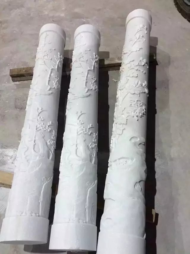 Three Dimensional Stone Carving CNC Machine Roman Column