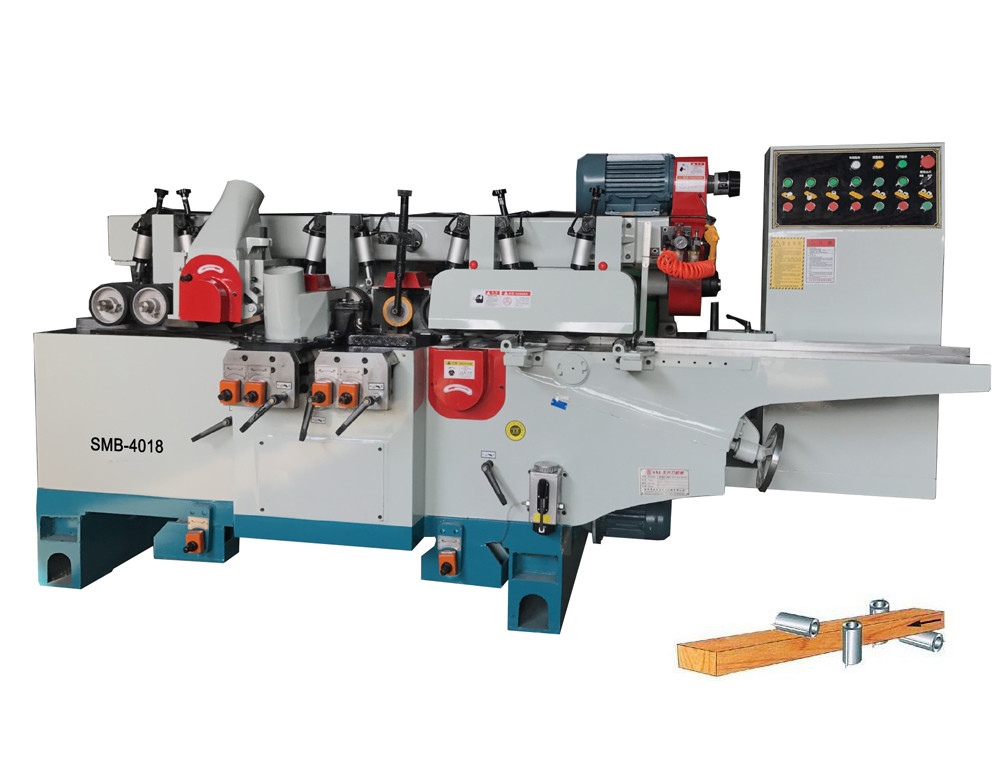 Timber Four sides planer with 5 spindles four side moulder