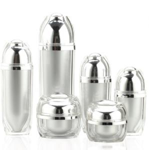 Quality Acrylic Screen Printing Airless Cosmetic Bottles For Personal Care wholesale