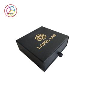 Quality Kraft Paper Jewelry Gift Boxes Glod Foil Stamping ISO Certification wholesale