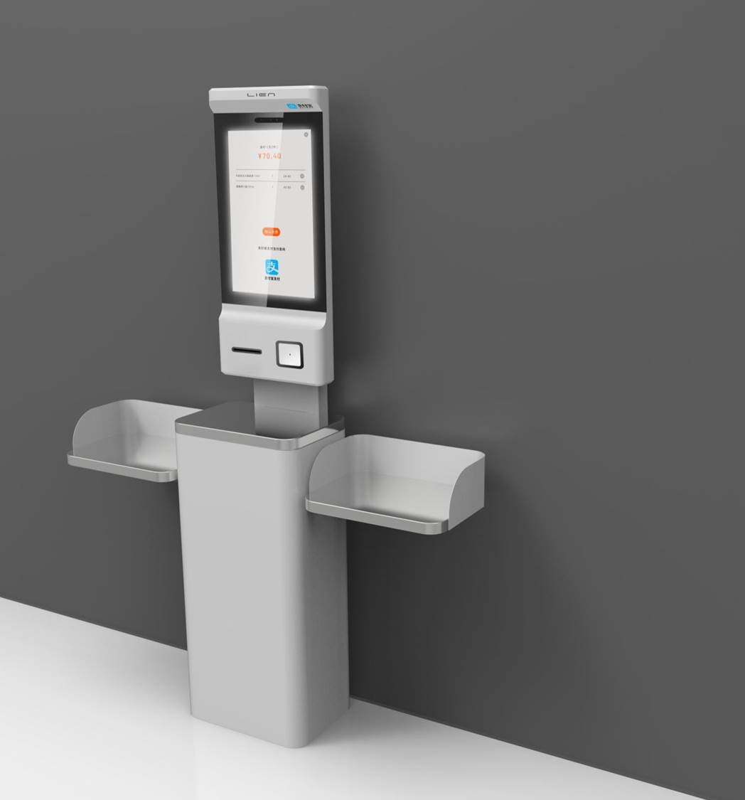 Self Service Checkout Machine Payment Terminal Kiosk With 1D / 2D Barcode Scanner