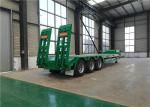 4mm Antiskid Plate Heavy Haul Trailer For Transport Cranes / Bulldozers