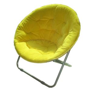 Quality Padded Cushion Moon Saucer Leisure Steel Camping Chair wholesale