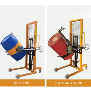 Quality 800mm Stacker 520kg Hydraulic Drum Lifter Transporter Device wholesale