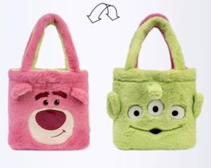 Quality New Disney Women Reversable Cross HandBags Purse bag Plush bags wholesale