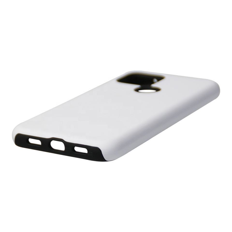 White Glossy Matte Sublimation 3D 2 In 1 Tough Phone Cases For Google Pixel 8 7 6 Private Mold