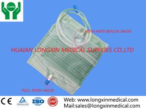 Quality disposable adult urine drainage bag pull-push valve 2000ml wholesale