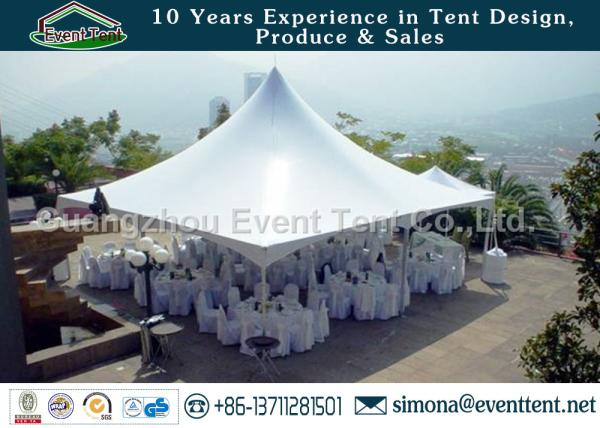 Strong structural marquee pagoda party tent with PVC white side wall for wedding